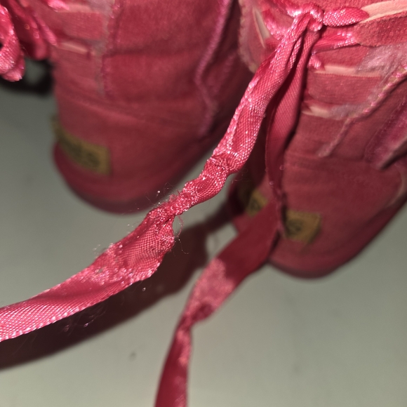 Warm Fuchsia Kids Boots - Picture 3 of 9